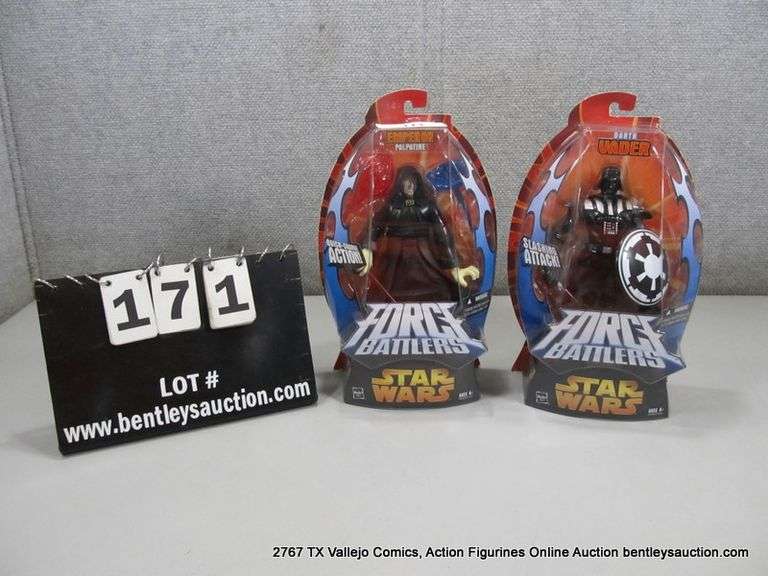 FORCE BATTLERS STAR WARS EMPEROR PALPATIVE & DARTH VADER (HASBRO) (2X MONEY)