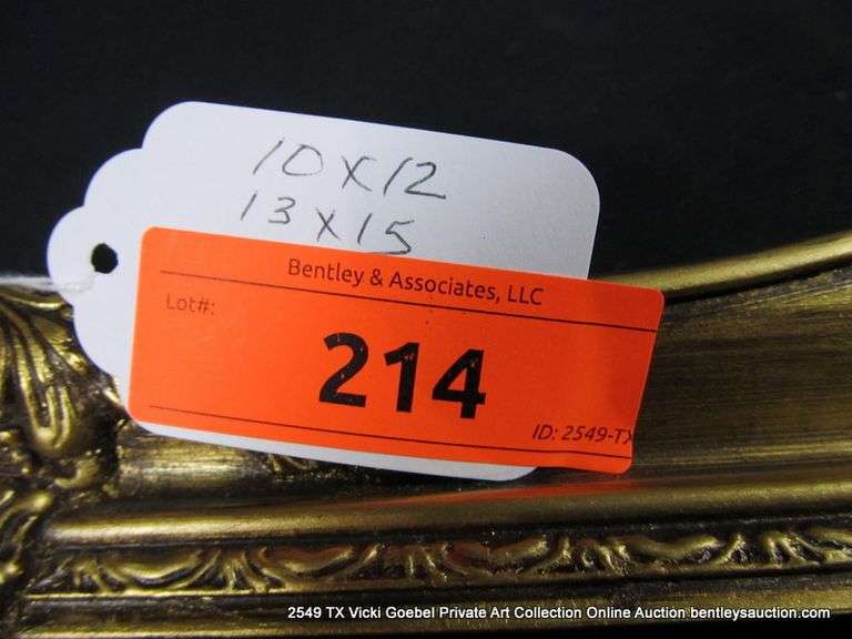 GOLD PAINTED, CARVED ORNATE WOODEN FRAME 13 X 15
