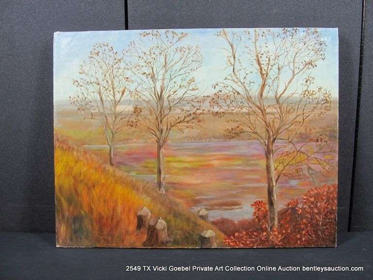 POND LANDSCAPE (OLD PAINTING)