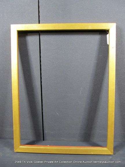GOLD PAINTED, WOODEN FRAME 23 X 29