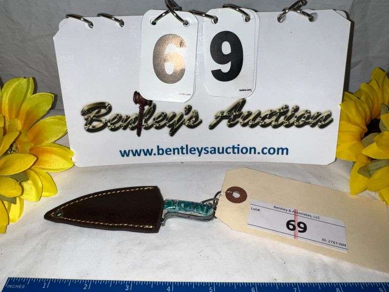 KNIFE W/ SHEATH KEYCHAIN, 4" TOTAL LENGTH