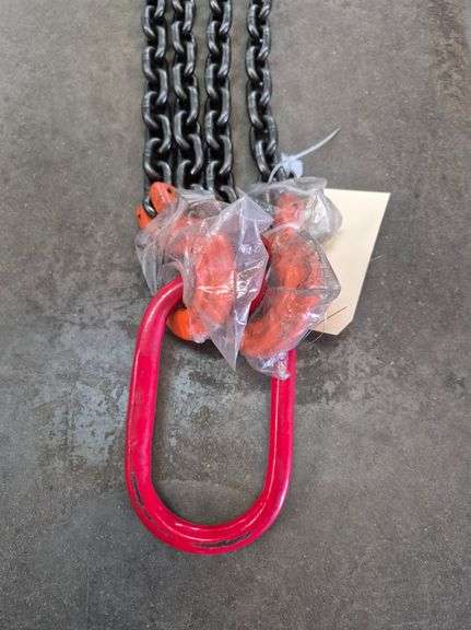 2024/2025 7' DOUBLE LEGS LIFTING CHAIN SLING 5/16" 7' MODEL: LHR-G80, S/N: ZWD202502061-79
