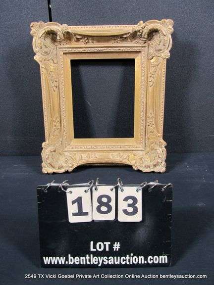 GOLD PAINTED, CARVED ORNATE WOODEN FRAME 15 X 17