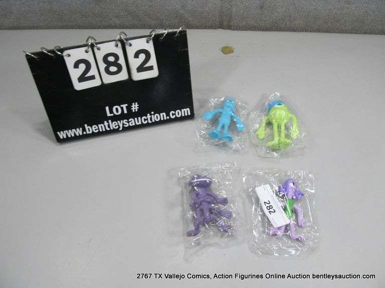 2001 KELLOGS DISNEY PIXAR MONSTERS INC FIGURES (LOT: 4)