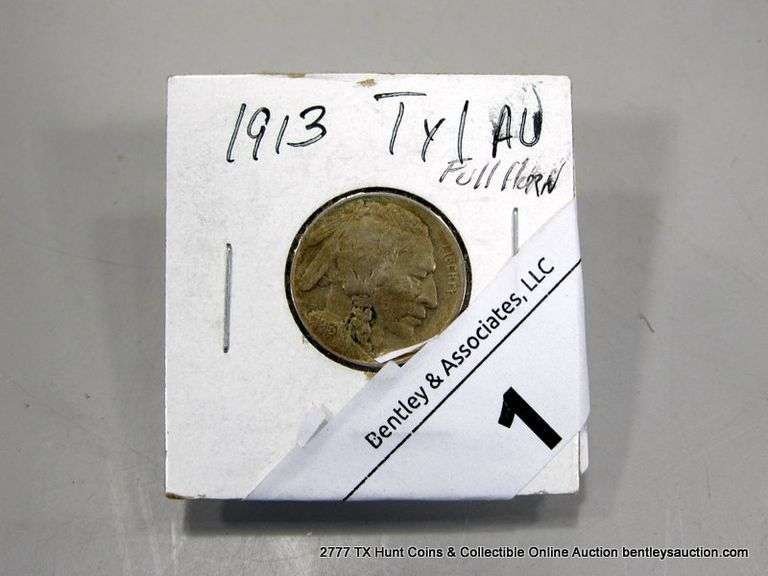 1913 TYPE 1 NICKEL, FULL HORN