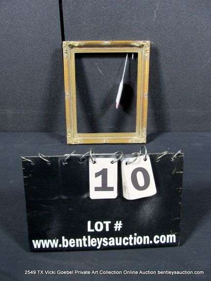 BRONZE PAINTED, CARVED ORNATE WOODEN FRAME 9 X 11