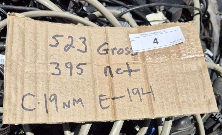 CONTENTS ONLY: WIRE IN BASKET, 523 GROSS LBS., 395 NET LBS.