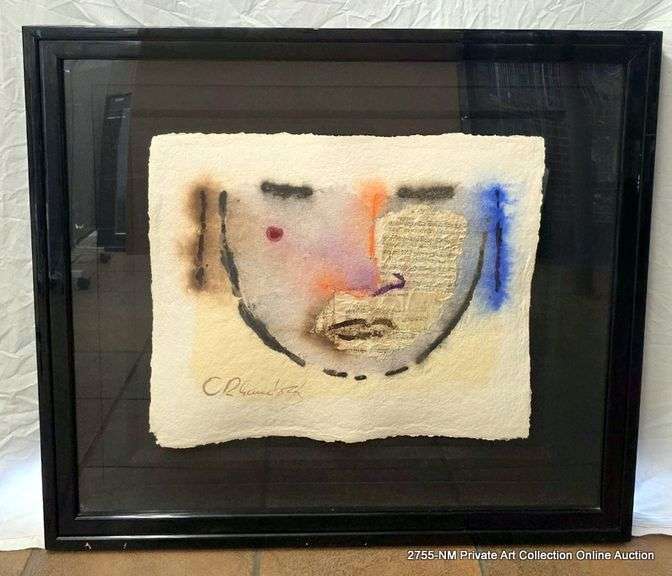 ABSTRACT SERIGRAPH 43" X 48" X 4"