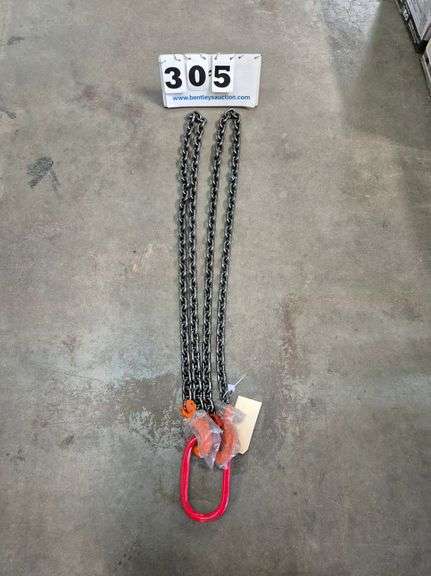 2024/2025 7' DOUBLE LEGS LIFTING CHAIN SLING 5/16" 7' MODEL: LHR-G80,