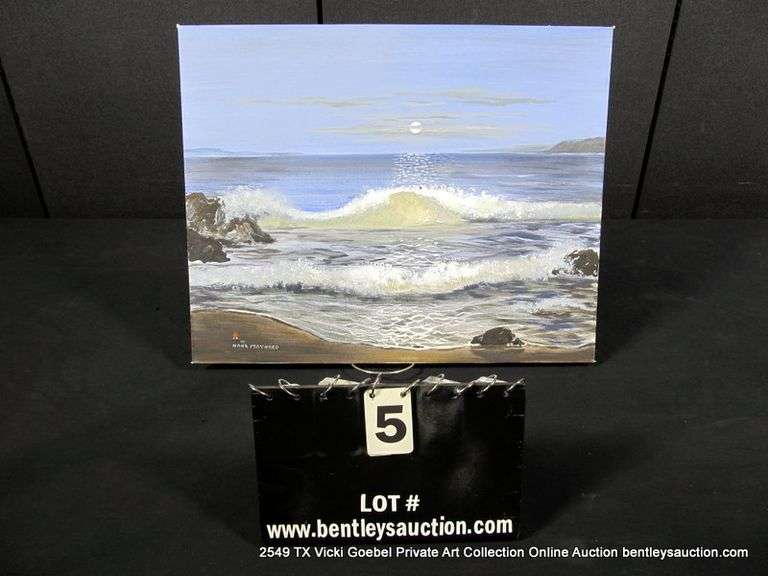 UNKNOWN: OCEAN WAVES UNDER THE MOONLIGHT