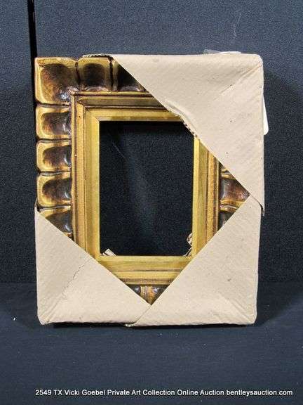GOLD PAINTED, CARVED WOODEN FRAME