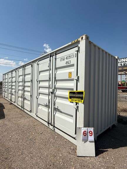 2025 4-SIDE DOOR 40' HIGH CUBE CONTAINER, CFGU 403513 0 (NO KEY OR TITLE)