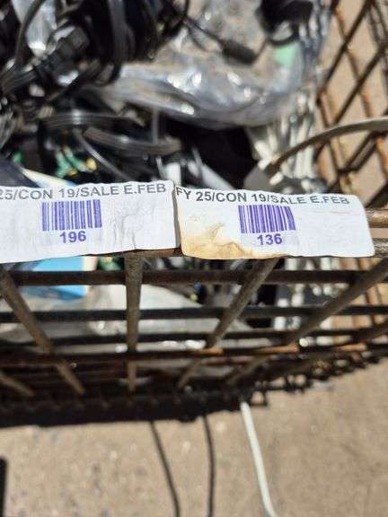 CONTENTS ONLY: WIRE IN BASKET, 435 GROSS LBS., 307 NET LBS.