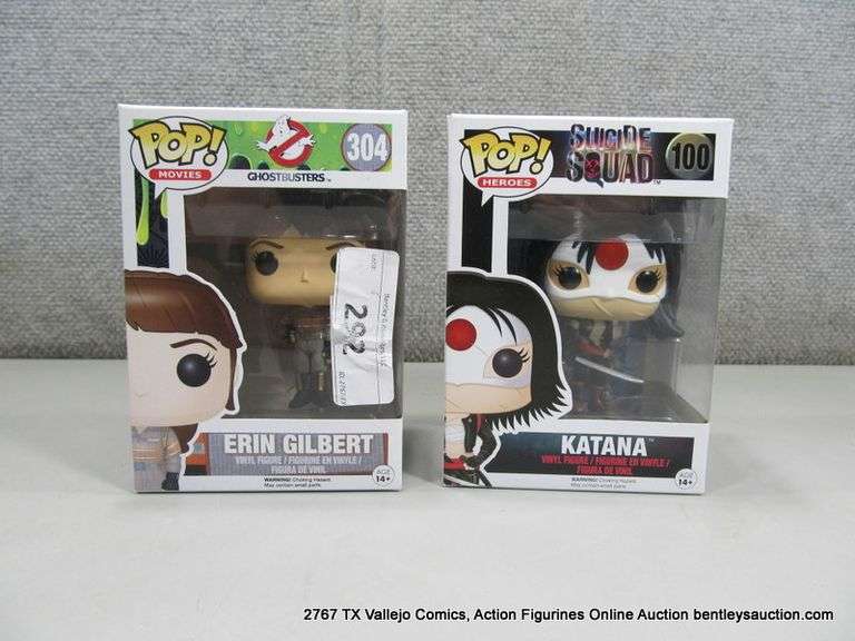 LOT: (2) ASSORTED FUNKO POP! GHOSTBUSTERS & SUICIDE SQUAD