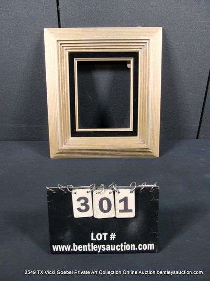 DARK STAINED , CARVED WOODEN FRAME 16 X 18