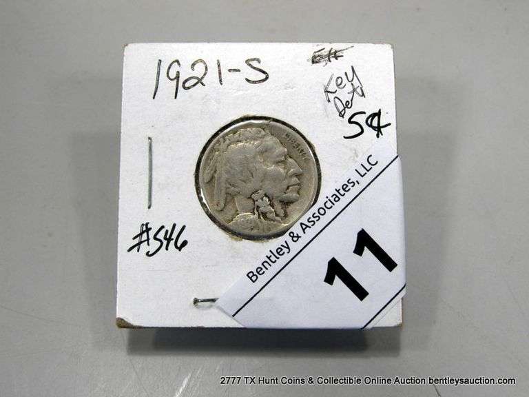 1921-S TYPE 2 BUFFALO NICKEL, FULL HORN