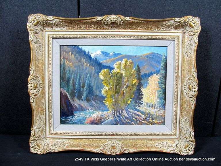 MOUNTAIN VALLEY STREAM W/ ASPENS IN THE FALL 19 X 23