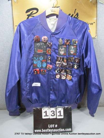 "KISS ARMY" BOMBER JACKET - PURPLE, SIZE X-LARGE