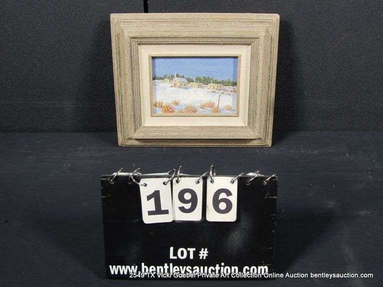 SMALL NM VILLAGE SNOWFALL 11 X 13