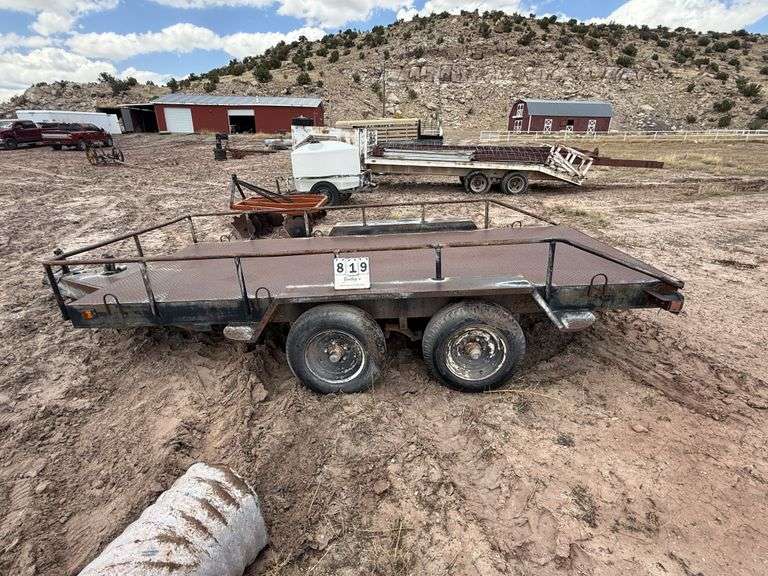 1986  HOME MADE  CUSTOM MADE TRAILER  TANDEM AXLES,
