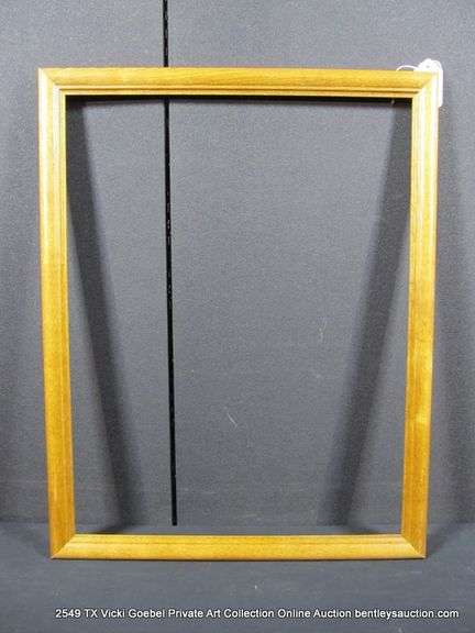 STAINED WOODE FRAME 23 X 29