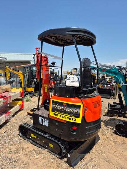 2024/2025 AGT MINI EXCAVATOR MODEL: NT18K - KUBOTA DIESEL ENGINE, S/N: NT18K2025Z0105352