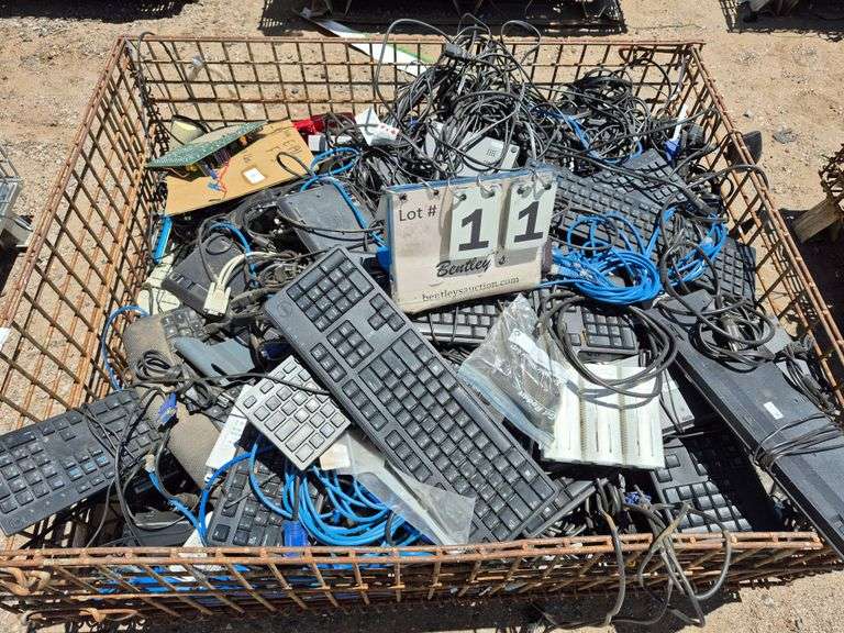 CONTENTS ONLY: WIRE IN BASKET, 355 GROSS LBS., 227 NET LBS.