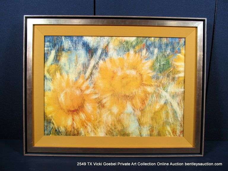 "SUNFLOWERS" 25 X 32