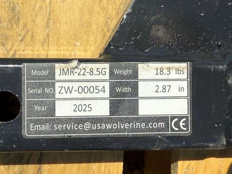 2025 WOLVERINE RIPPER MODEL: JMR-22-8.5G, S/N: ZWD202502061-90