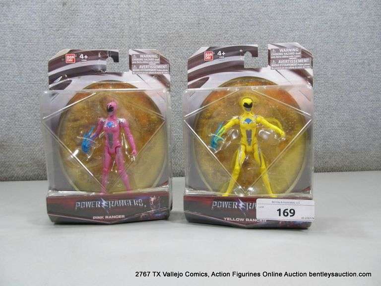 POWER RANGER PINK RANGER & YELLOW RANGER ACTION FIGURES (2X MONEY)