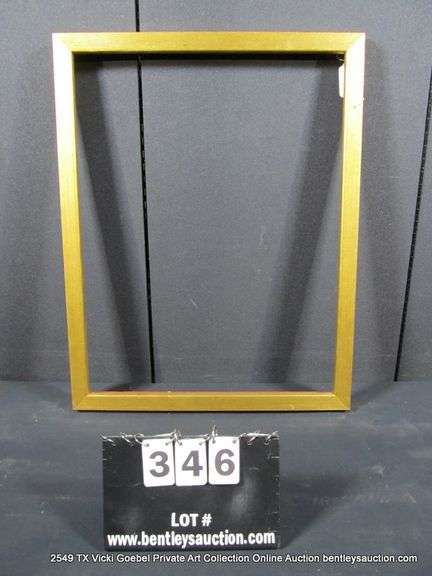 GOLD PAINTED, WOODEN FRAME 23 X 29