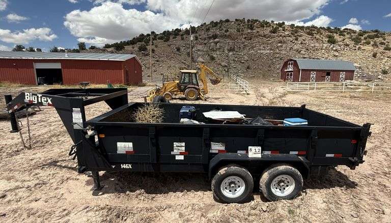 2015  BIG TEX TRAILER MANUFACTURING, LLC  DUMP TRAILER  GOOSENECK TRAILER,  TANDEM AXLES,