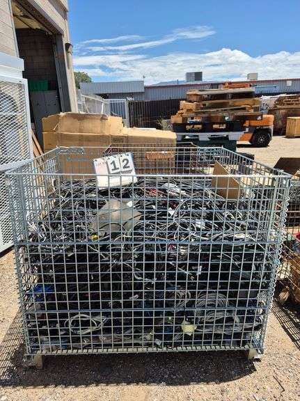 CONTENTS ONLY: WIRE IN BASKET, 794 GROSS LBS., 622 NET LBS.