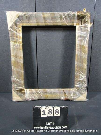 BRONZE PAINTED, CARVED ORNATE WOODEN FRAME - (WRAPPED IN PLASTIC) 28 X 32