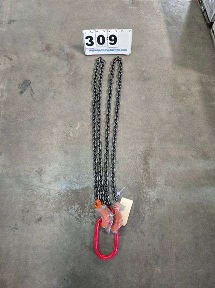 2024/2025 7' DOUBLE LEGS LIFTING CHAIN SLING 5/16" 7' MODEL: LHR-G80,