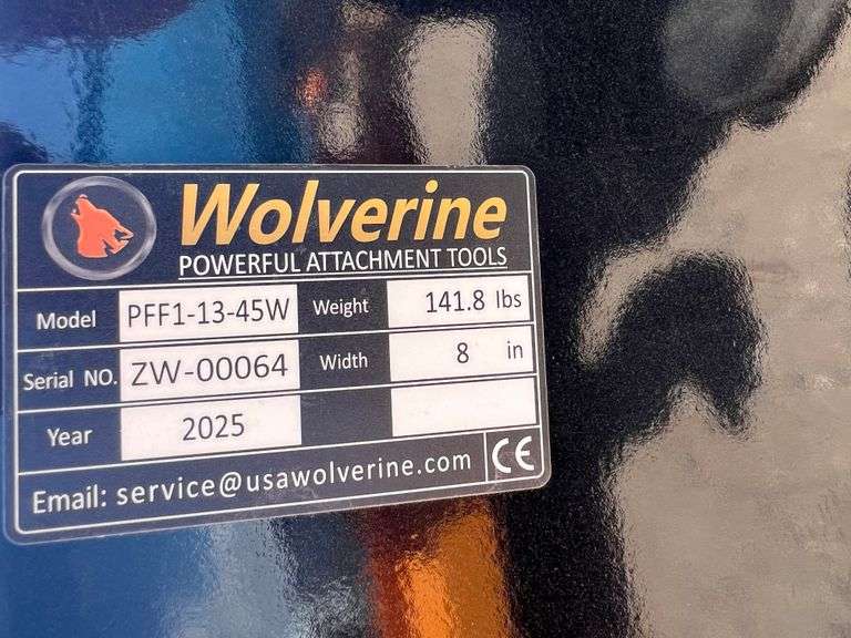2025 WOLVERINE SKID STEER PALLET FORK FRAME MODEL: PFF1-13-45W