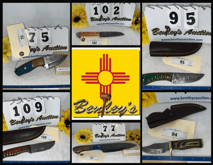 2766-NM Damascus Knives - Cutlery Online Auction