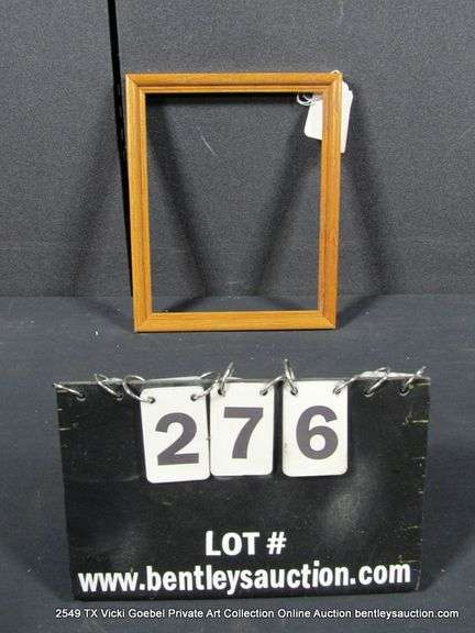 STAINED WOODEN FRAME 9 X 11