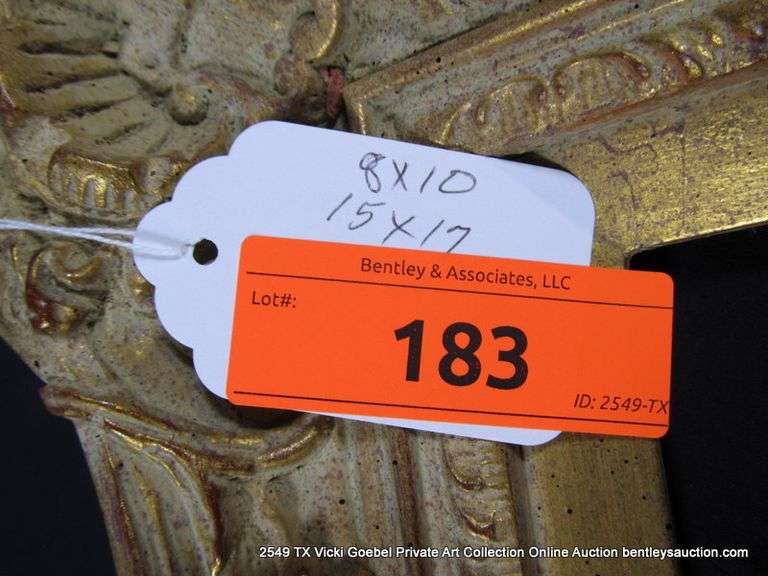 GOLD PAINTED, CARVED ORNATE WOODEN FRAME 15 X 17