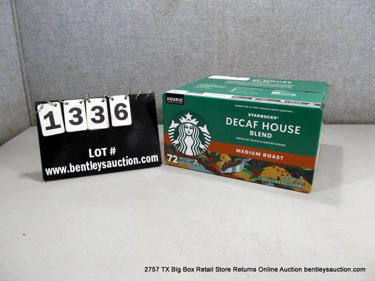 STARBUCKS DECAF HOUSE BLEND MEDIUM ROAST - K-CUPS - 72 COUNT - Bentley ...