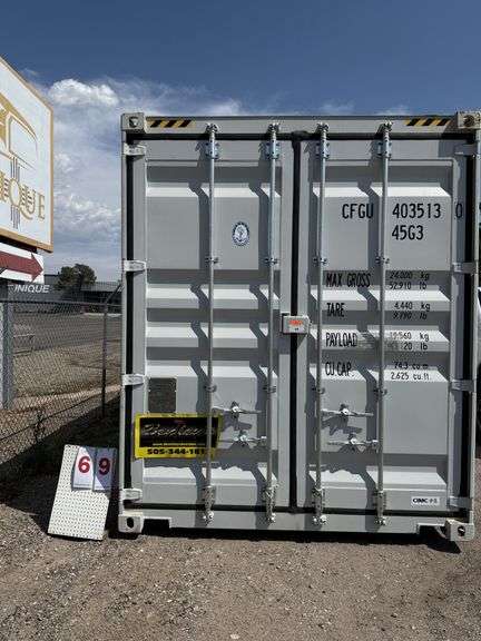 2025 4-SIDE DOOR 40' HIGH CUBE CONTAINER, CFGU 403513 0 (NO KEY OR TITLE)