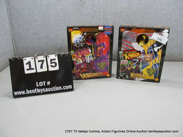 TOY BIZ WOLVERINE 8" FIGURE #48496 & MAGNETO 8" NO. 48235 (2X MONEY)