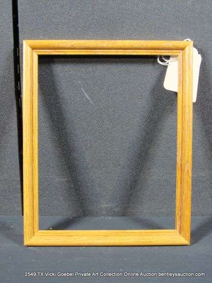STAINED WOODEN FRAME 9 X 11