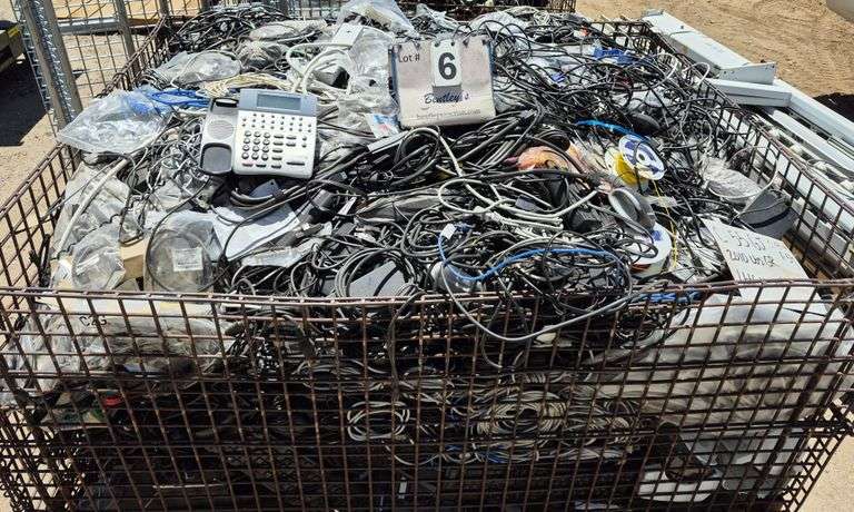 CONTENTS ONLY: WIRE IN BASKET, 2010 GROSS LBS., 1666 NET LBS.