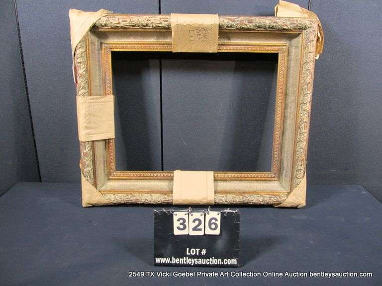 BRONZE PAINTED, CARVED ORNATE WOODEN FRAME 27 X 33