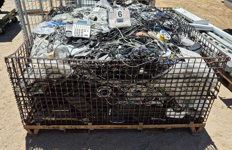 CONTENTS ONLY: WIRE IN BASKET, 2010 GROSS LBS., 1666 NET LBS.