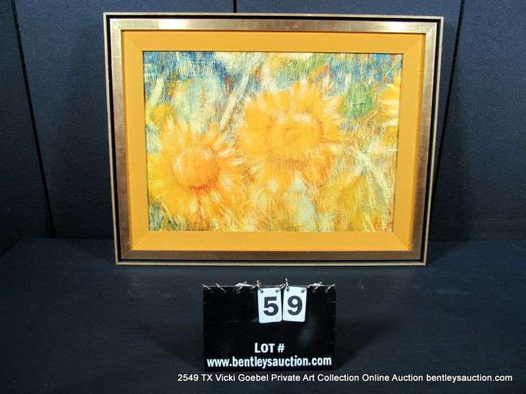 "SUNFLOWERS" 25 X 32
