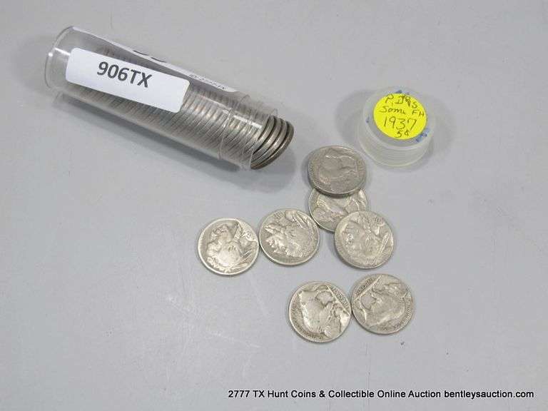1937 BUFFALO NICKEL ROLL (QTY: 40)
