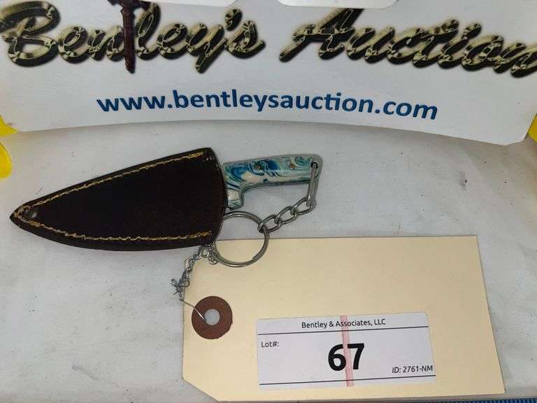 KNIFE W/ SHEATH KEYCHAIN, 4" TOTAL LENGTH
