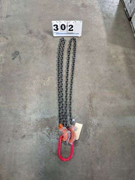 2024/2025 7' DOUBLE LEGS LIFTING CHAIN SLING 5/16" 7' MODEL: LHR-G80,
